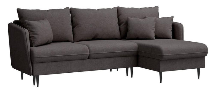 Selsey Design Sion hoekbank links|rechts chenille met slaapfunctie