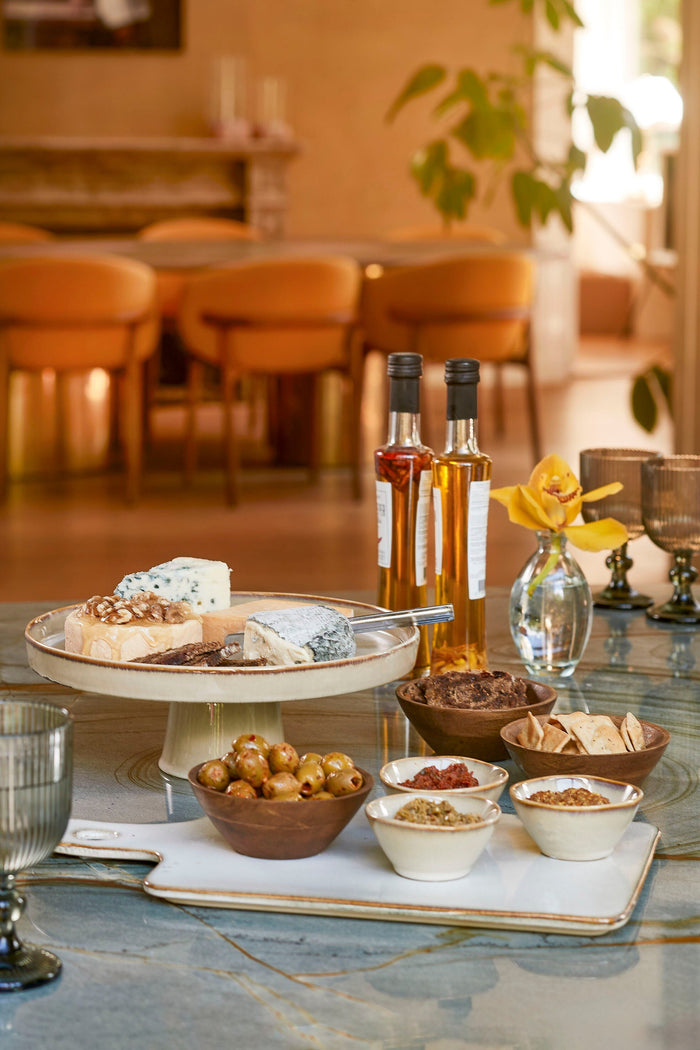 Mica Decorations Racco Taartplateau - H11 x Ø28 cm - Beige