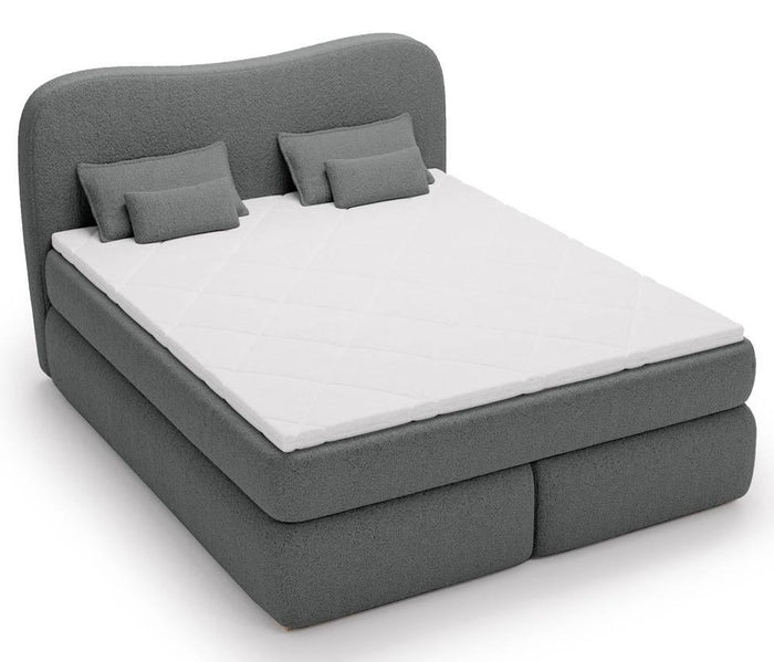NADUVI Collection Lavelle boxspring bouclé 180 x 200 cm
