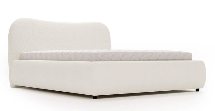 NADUVI Collection Lavelle bedframe bouclé met opbergvak 180 x 200 cm