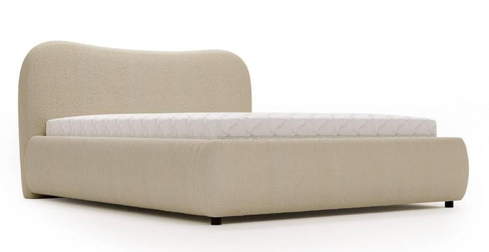 NADUVI Collection Lavelle bedframe bouclé met opbergvak 140 x 200 cm