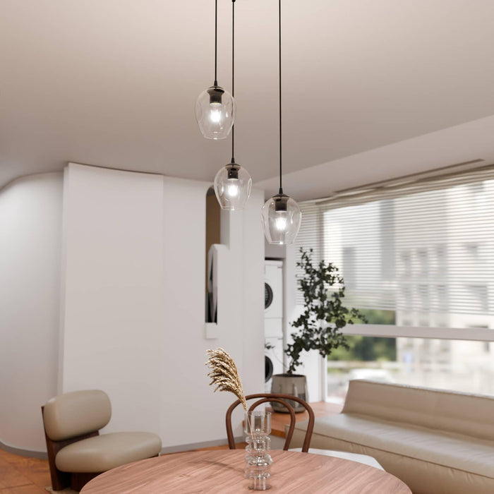 Loft46 3-lichts hanglamp Noah rond