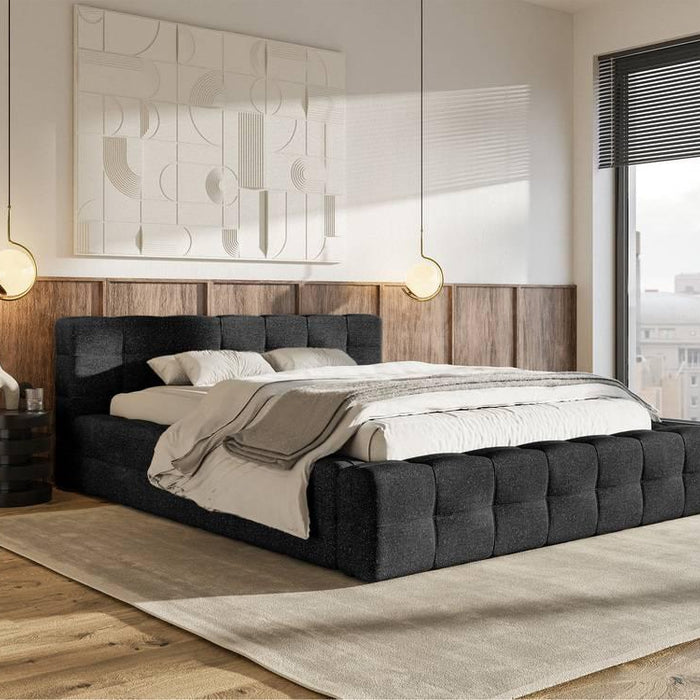 Selsey Design Tilly bedframe chenille met opbergvak 180 x 200 cm