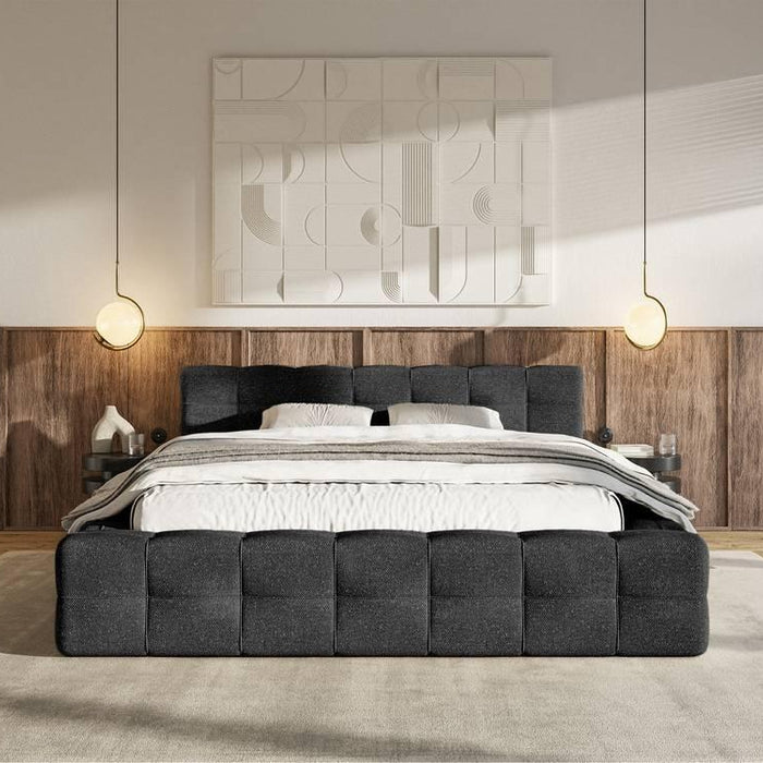 Selsey Design Tilly bedframe chenille met opbergvak 180 x 200 cm