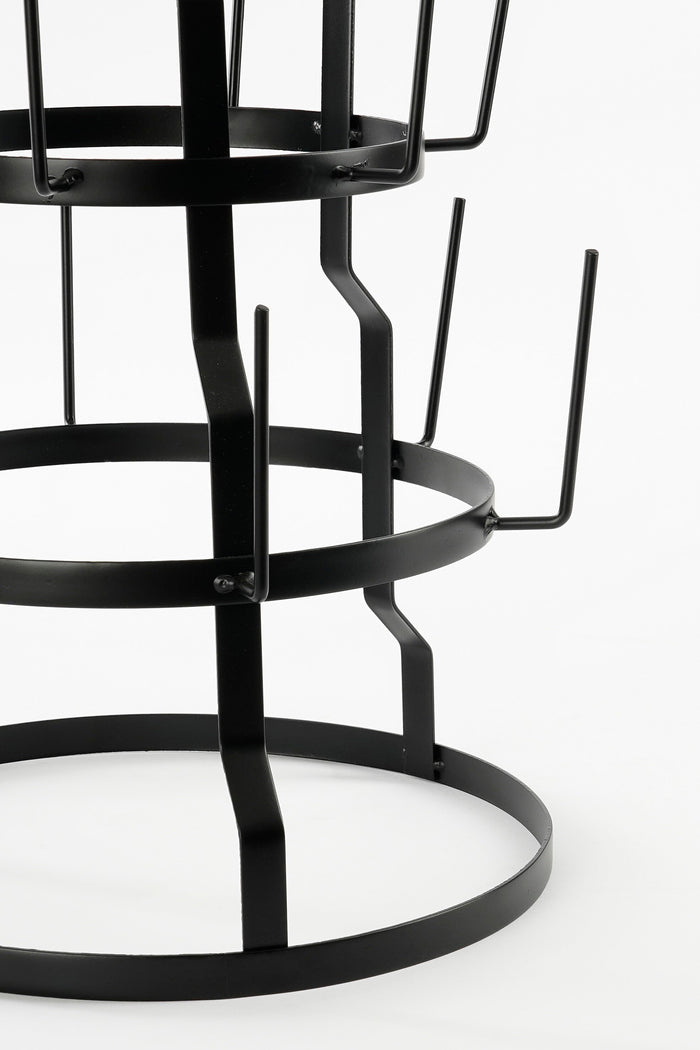 Mica Decorations Mokkenstandaard - H50 x Ø34 cm - Metaal - Zwart