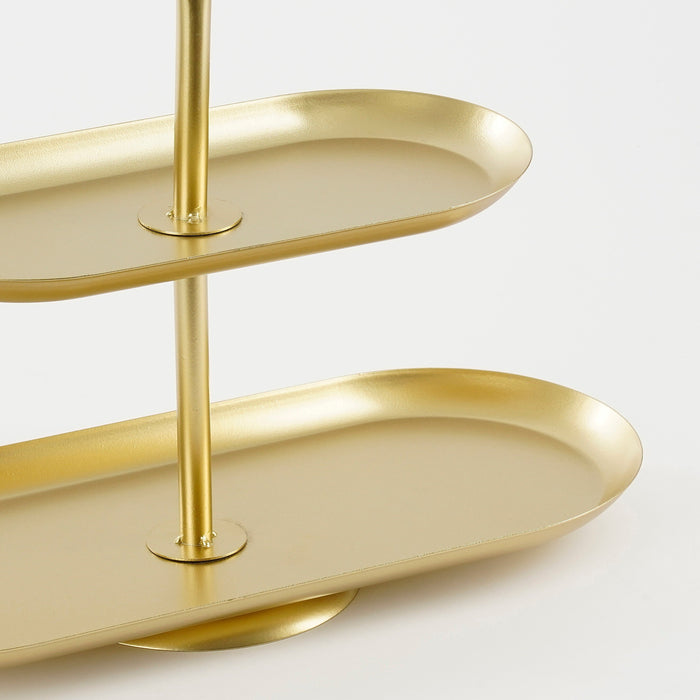 Mica Decorations Rama Etagere 2 Laags - L38 x B17 x H37 cm - Goud