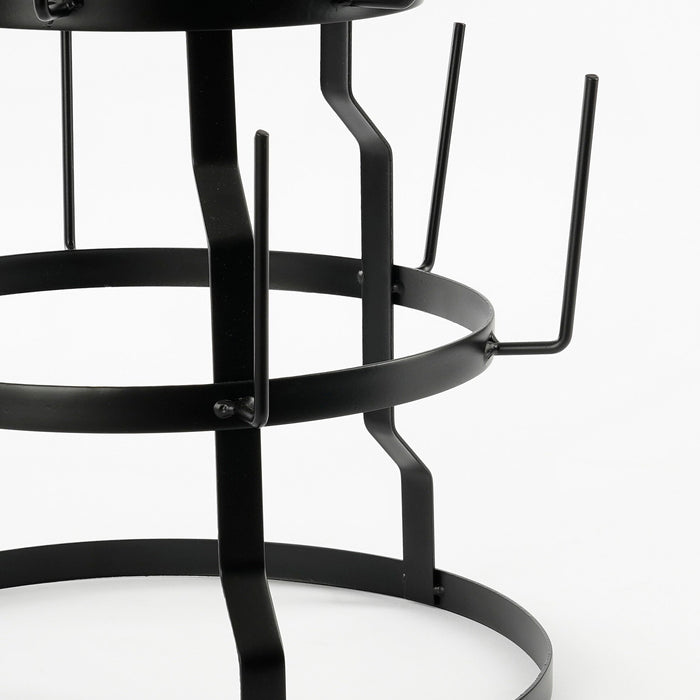 Mica Decorations Mokkenstandaard - H76 x Ø44 cm - Metaal - Zwart