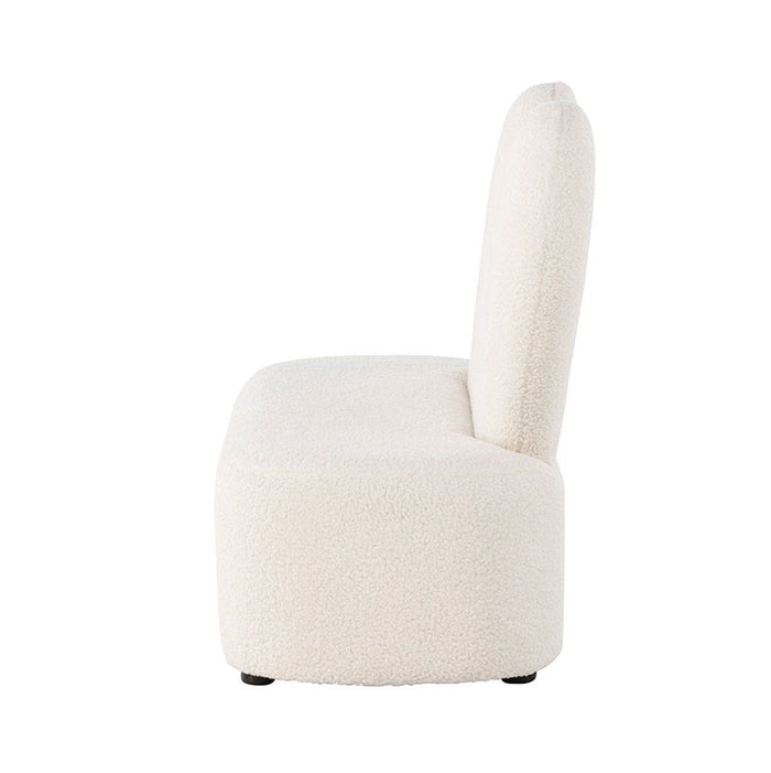 Nest living Aryna teddystof kinderbankje wit