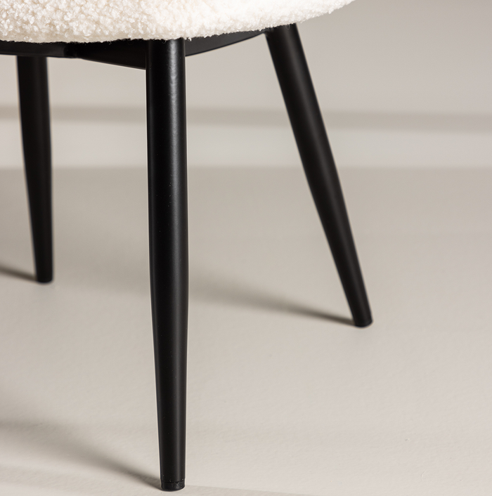 Nest living Thor teddystof kinderstoel wit