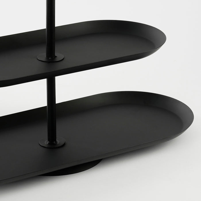 Mica Decorations Rama Etagere 3 Laags - L48 x B20 x H55 cm - Zwart