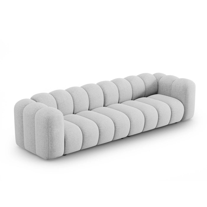 Micadoni Lupine 4-zitsbank - Chenille - Lichtgrijs