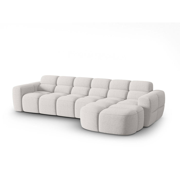 Micadoni Lisa Hoekbank met Chaise Longue Rechts - Lichtgrijs