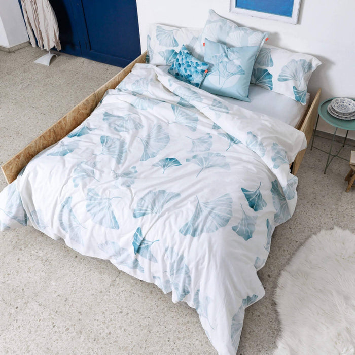 Blanc Dekbedovertrek Ginkgo