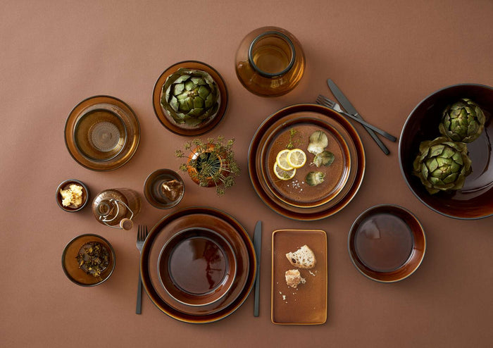 Bitz Ontbijtbord | Dessertbord Gastro Zwart|amber ø 21 cm