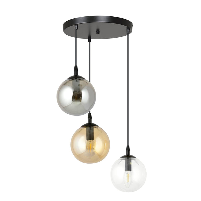 NADUVI Collection Glazen hanglamp eetkamer Cosmo 3-lichts