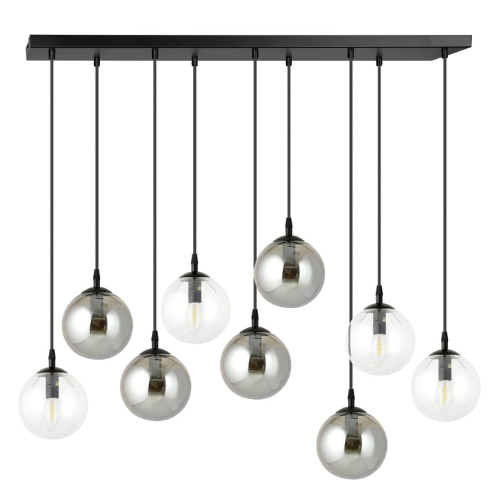 NADUVI Collection Glazen hanglamp eetkamer Cosmo 9-lichts