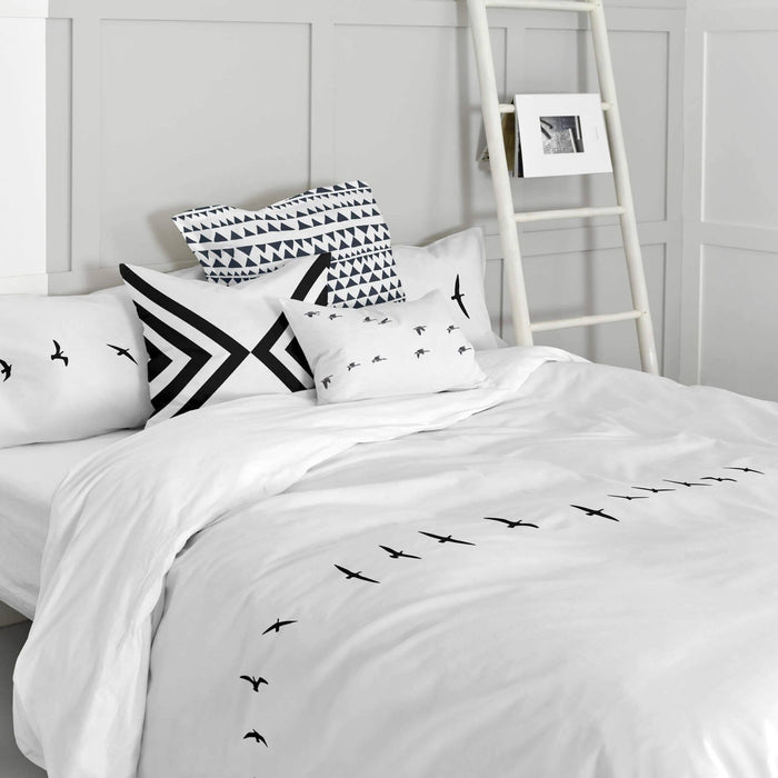 Blanc Dekbedovertrek Trip