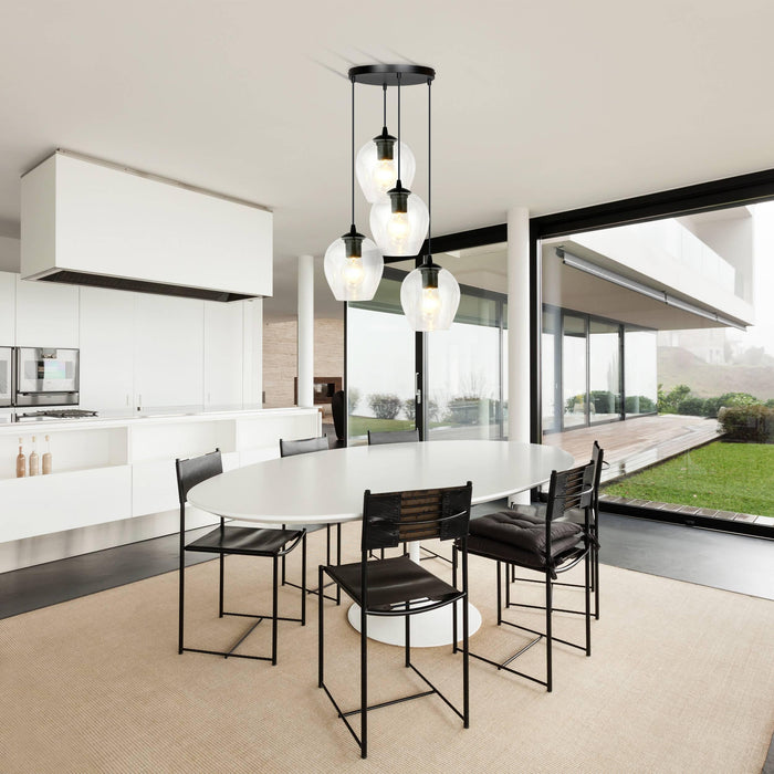 Loft46 4-lichts hanglamp Noah rond