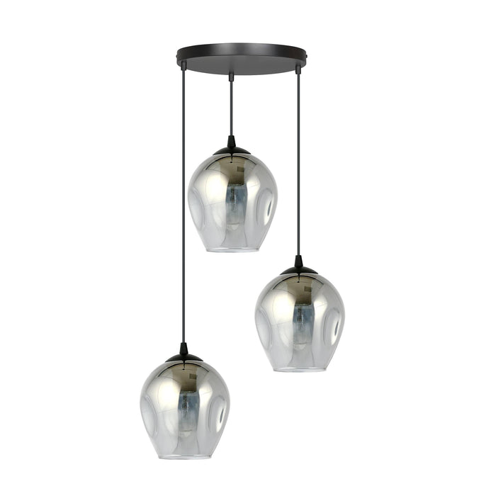 Loft46 3-lichts hanglamp Noah rond