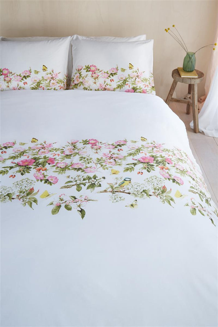 Marjolein Bastin dekbedovertrek Rozentuin pink - 1-persoons