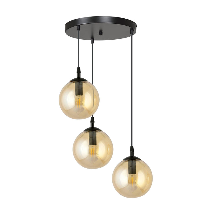 NADUVI Collection Glazen hanglamp eetkamer Cosmo 3-lichts