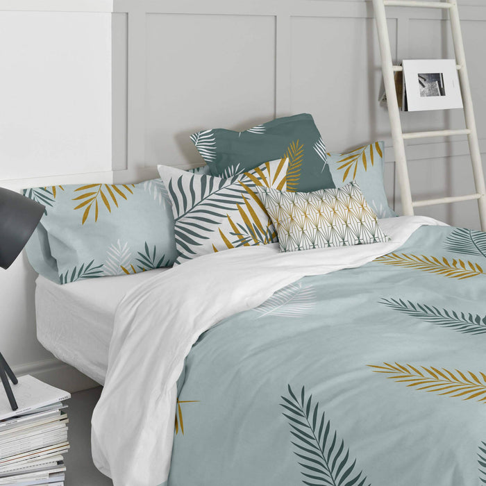 Blanc Set van 2 kussenhoezen Foliage Mint