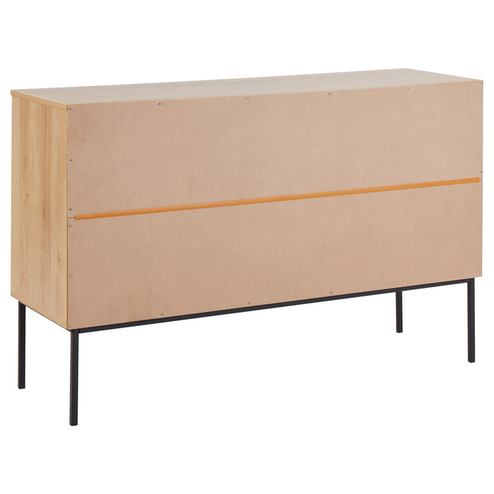 Beliani - PASCO - Dressoir 6-lades - Lichte houtkleur - Rotan