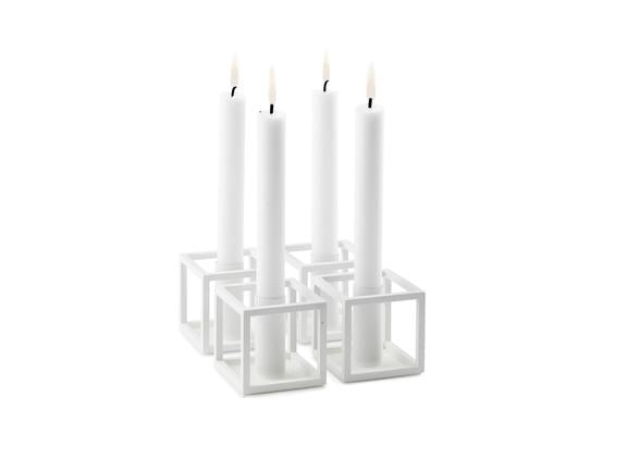 Audo Copenhagen Kubus 1 kandelaar wit