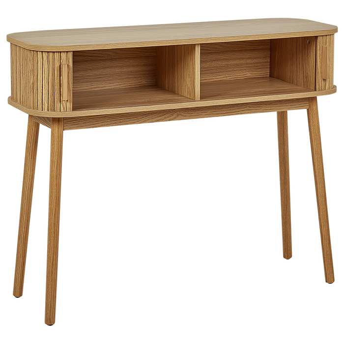 Beliani - SELAH - Sidetable - Lichthout - MDF