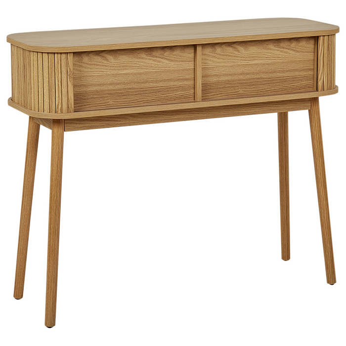 Beliani - SELAH - Sidetable - Lichthout - MDF