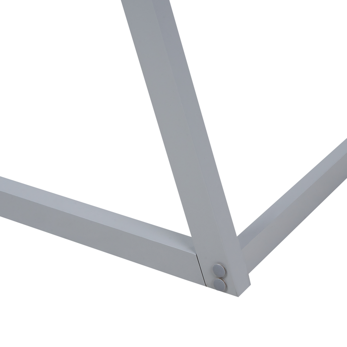 Beliani - SAURAT - Kinderbed - Grijs - 90 x 200 cm - Dennenhout