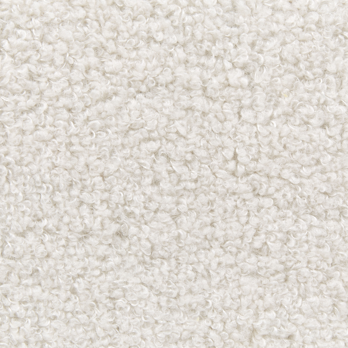 Beliani - ROANNE - Eenpersoonsbed - Lichtbeige - 90 x 200 cm - Bouclé