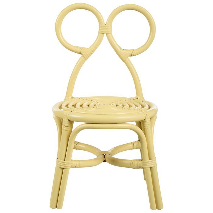 Beliani - MIRTIA - Kinderstoel - Geel - Rotan