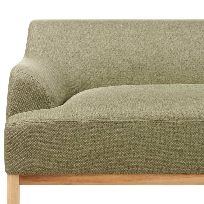 Beliani - SOSJO - Driezitsbank - Olijfgroen - Polyester