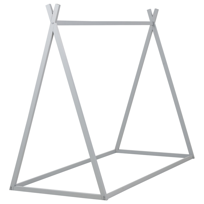 Beliani - SAURAT - Kinderbed - Grijs - 90 x 200 cm - Dennenhout