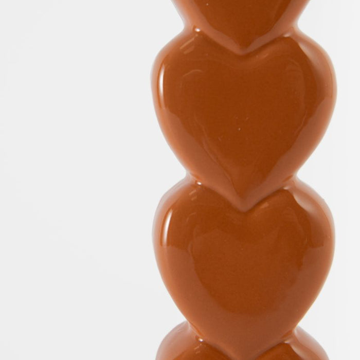 Sissy-Boy Oranje kandelaar met opgestapelde hartjes