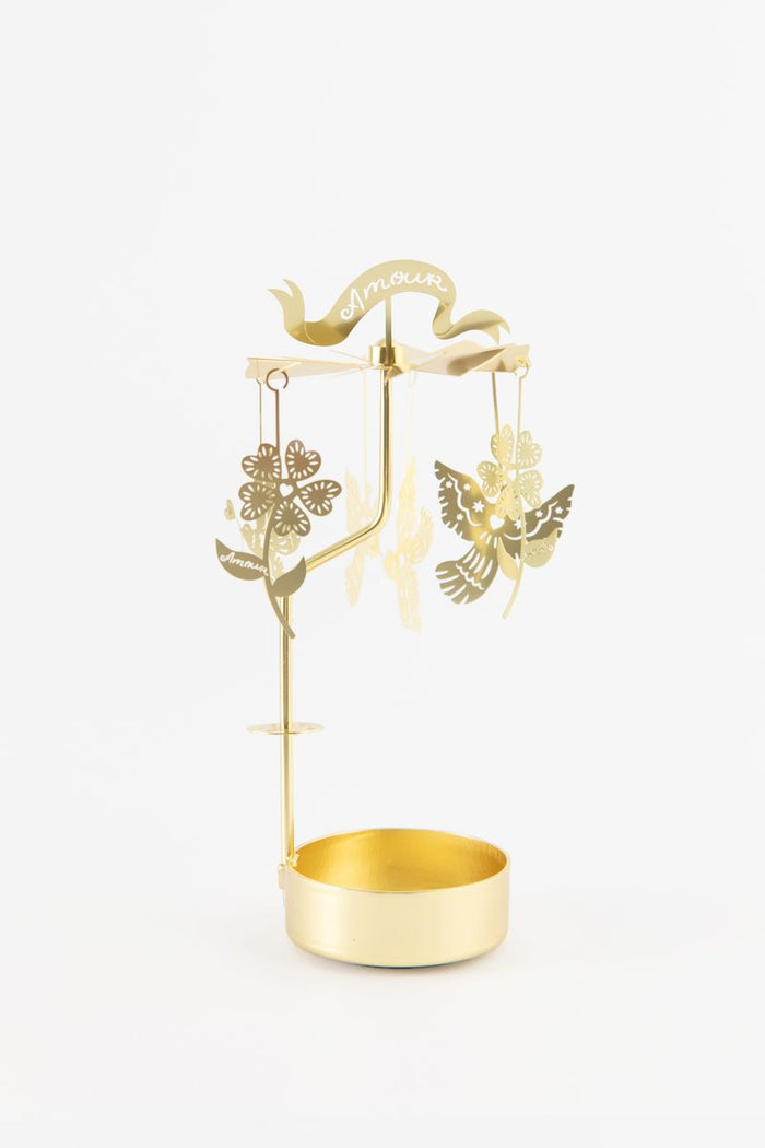 Sissy-Boy Waxinelichtdraaier met tortelduifjes