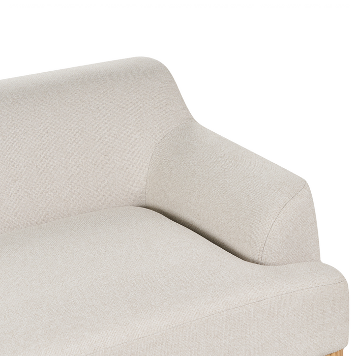 Beliani - SOSJO - Driezitsbank - Lichtbeige - Polyester