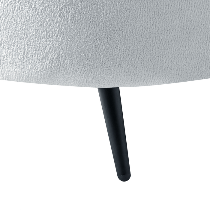 Beliani - SAVAR - Driezitsbank - Wit - Bouclé