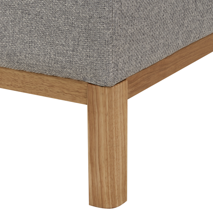 Beliani - SOSJO - Driezitsbank - Grijs - Polyester