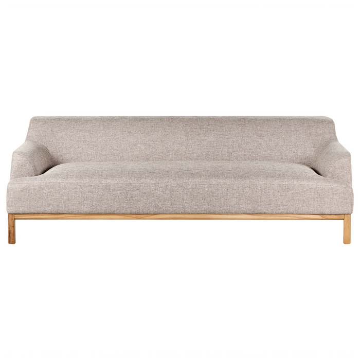 Beliani - SOSJO - Driezitsbank - Lichtbruin - Polyester