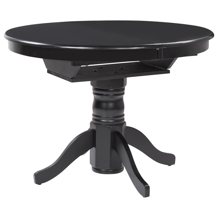 Beliani-AKRON -Uitschuifbare eettafel-Zwart- 106|150 x 106 cm-MDF