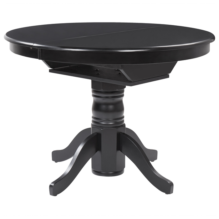 Beliani-AKRON -Uitschuifbare eettafel-Zwart- 106|150 x 106 cm-MDF