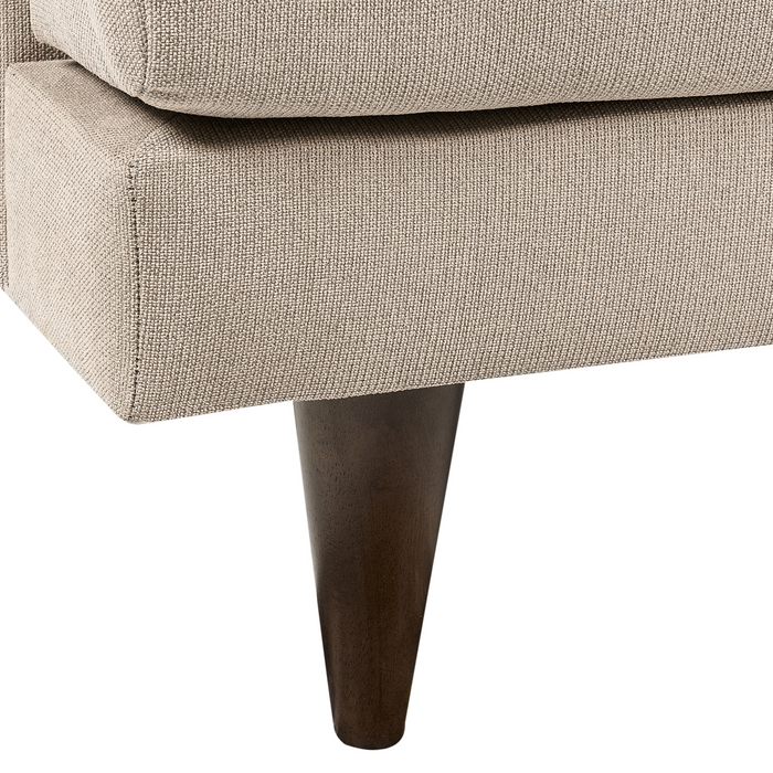 Beliani - JARPEN - Driezitsbank - Lichtbruin - Stof