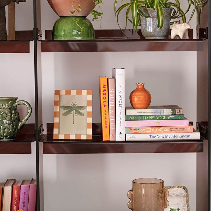 Sissy-Boy Oranje fotolijstje met checker rand