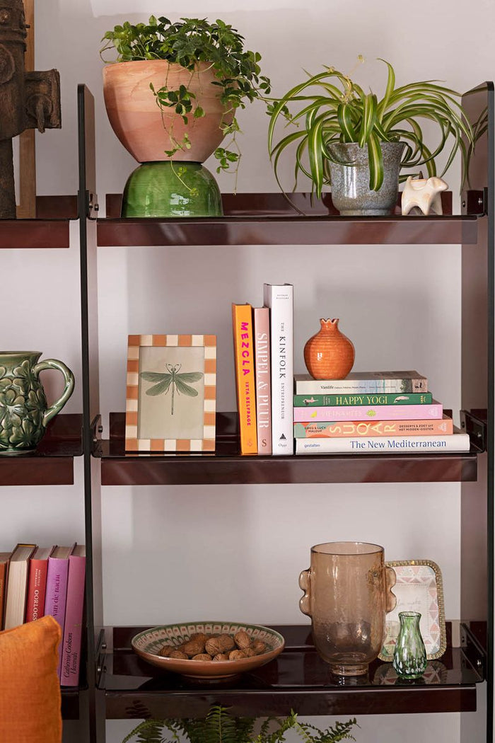 Sissy-Boy Oranje fotolijstje met checker rand