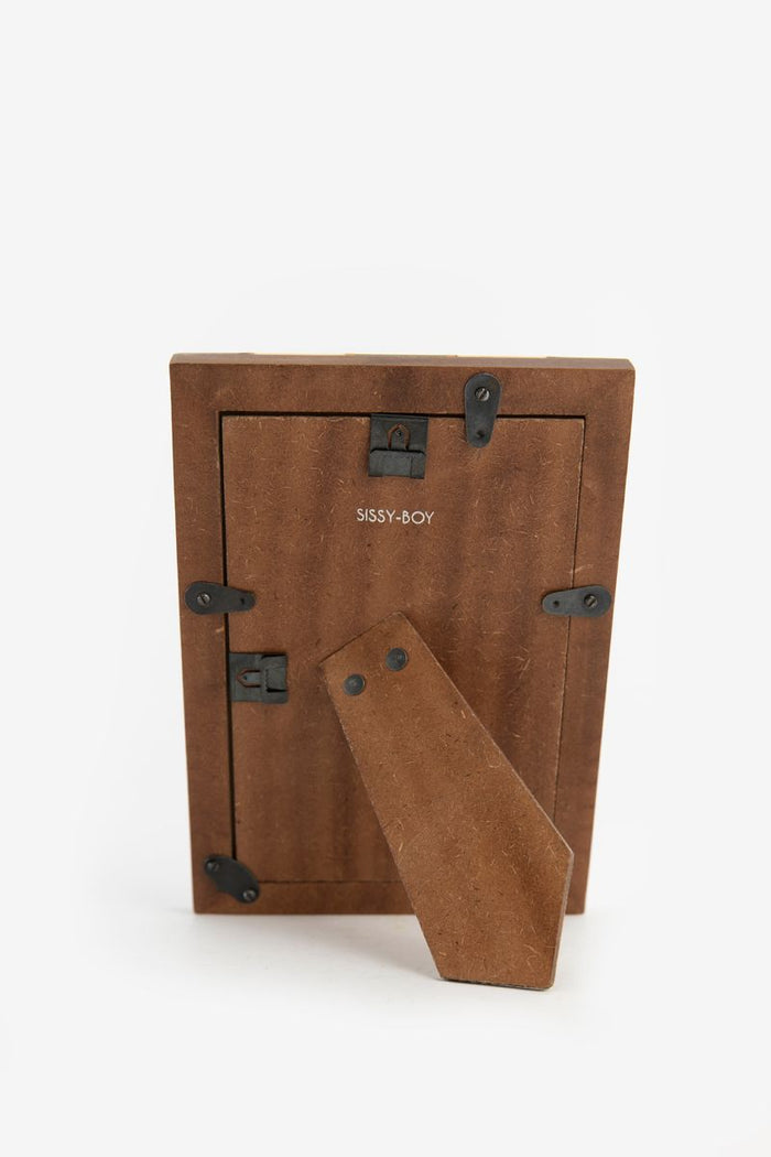 Sissy-Boy Oranje fotolijstje met checker rand