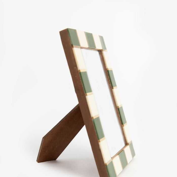 Sissy-Boy Groen fotolijstje met checker rand