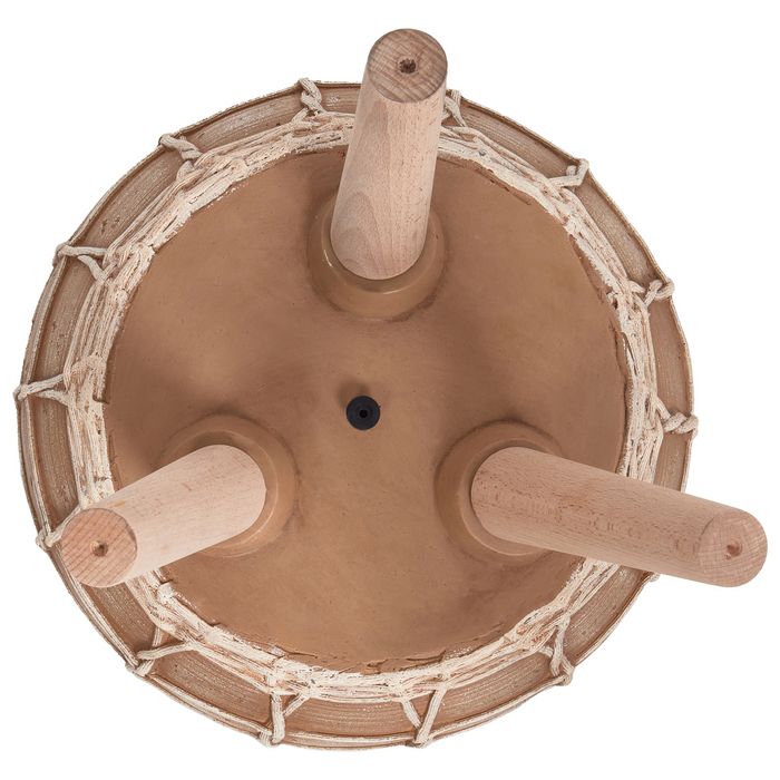 Beliani-DARMERA-Bloempot-Lichtbruin-30 x 30 x 23 cm-Magnesiumoxide