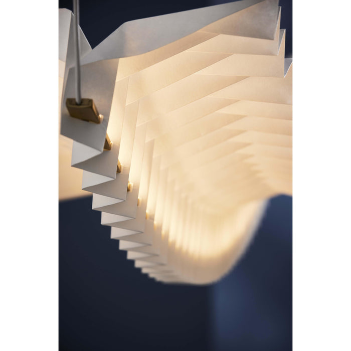 Frandsen Sora hanglamp solid brass|white
